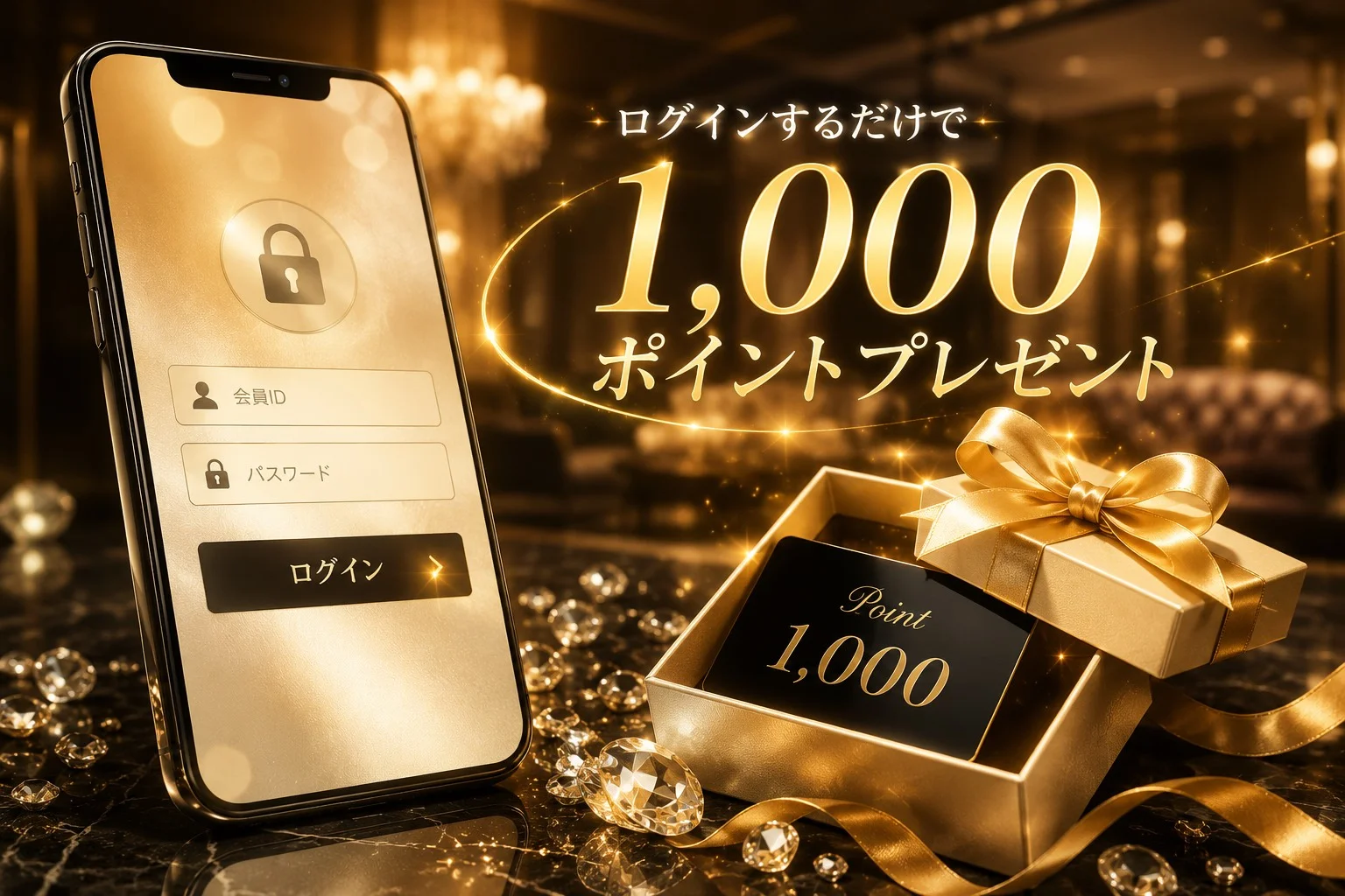 超お得！毎週もらえるログインボーナス！